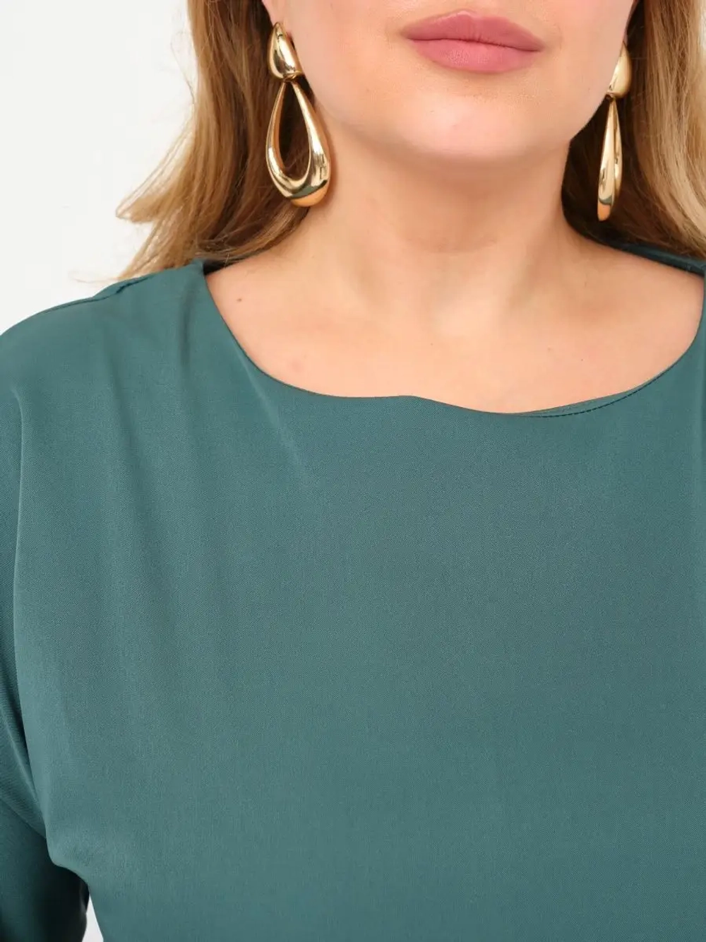 Платье на резинке с поясом