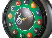 Часы настенные &quot;12 шаров&quot; D30 см (черные), металл
