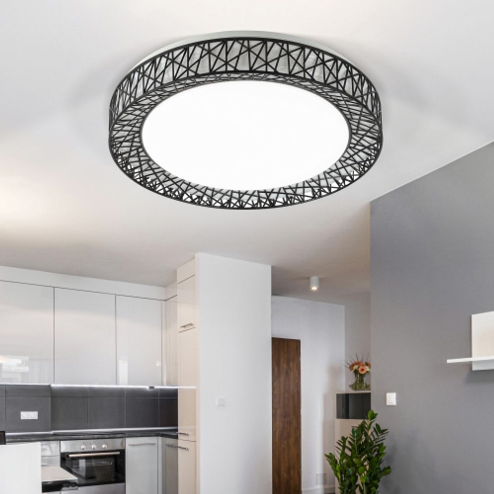 Светильник потолочный светодиодный ЭРА Классик с ДУ SPB-6-70-RC Savern В 70Вт 3400-5500К