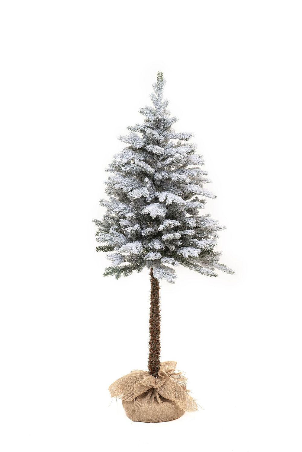 Заснеженная елка на ножке «Камилла» (литая хвоя с шишками) 1,5 м / 150 см