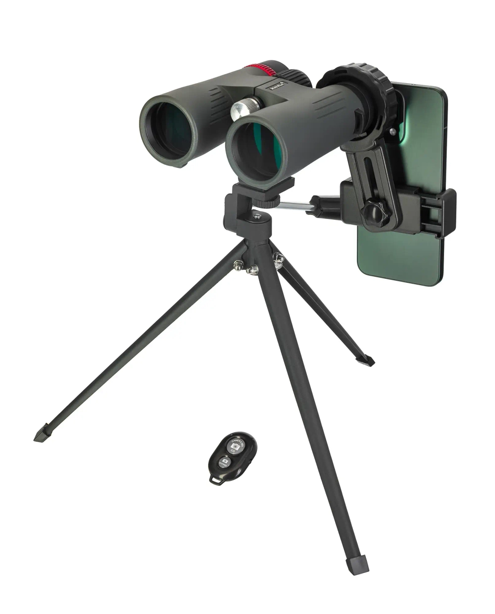 Фотобинокль Levenhuk Kelvin Snap 8x42 на штативе с креплением для телефона