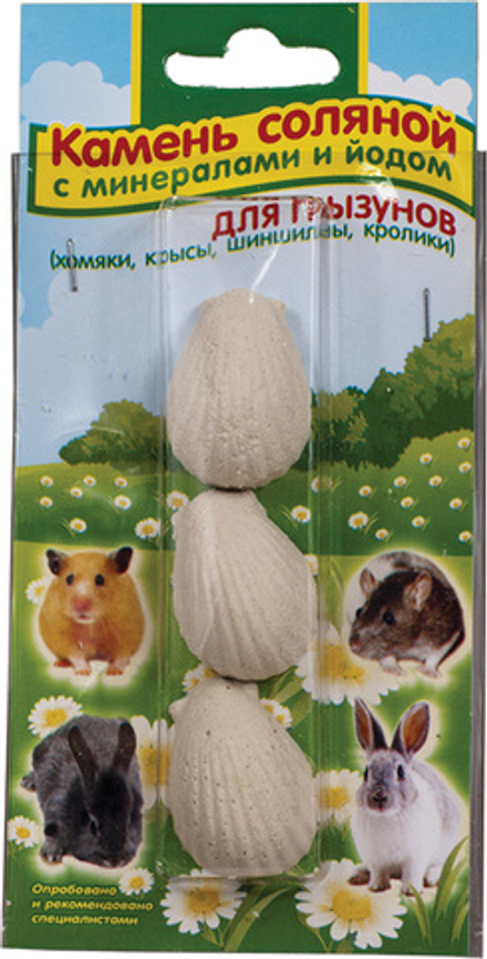 ВАКА соляной камень с минералами и йодом для грызунов