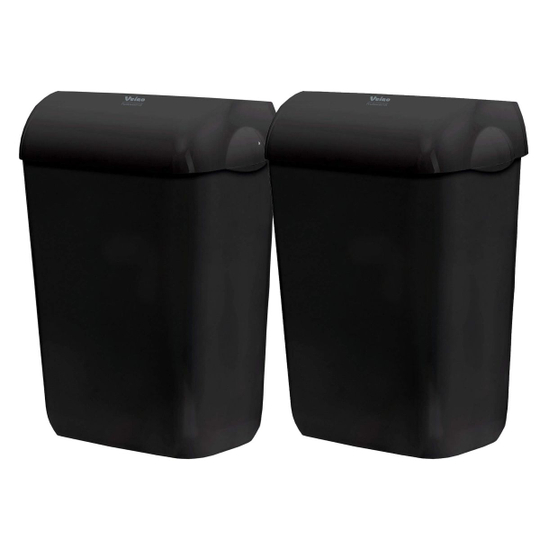 Мусорное ведро пластиковое Veiro MaxBin черное (2 ведра х 43 л)