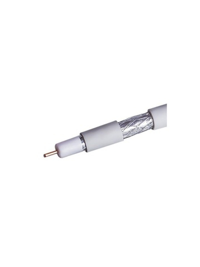 Кабель коаксиальный RG-6 CCS 1.02 (21проц.)/FPE/Al-Pet-Al Foil Unbonded/Al 64х0.12/PVC RW бел. (уп.100м) Net.On 109L