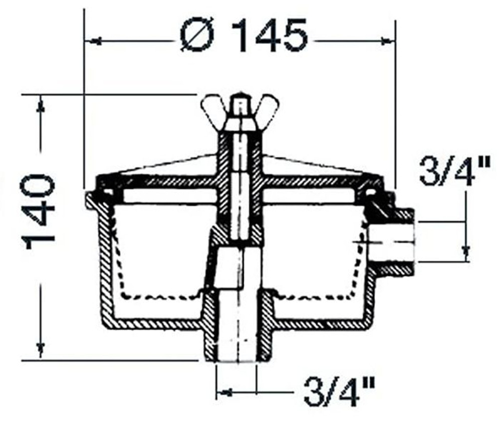 Фильтр забортной воды (10244758)