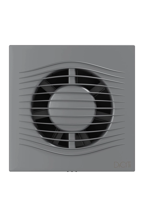 Вентилятор накладной SLIM D100 обратный клапан Gray metal