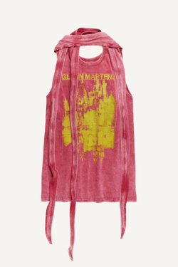 H&M - Glenn Martens Мини-платье с принтом, розовый