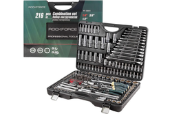 Набор инструмента RF-38841 1/2"&1/4"&3/8"DR с 6-гранными головками 216пр. ROCKFORCE