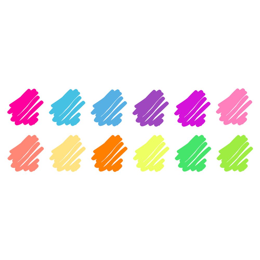 Набор гелевых ручек ArtSpace "Abstraction" 12шт.,12цв., 1,0мм, неоновые, ПВХ чехол