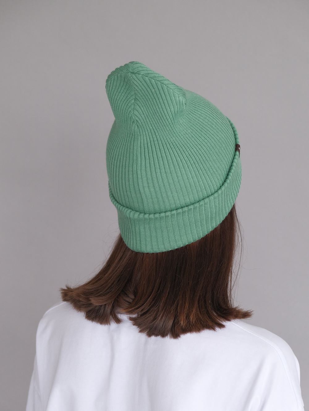Шапка вязаная зимняя (Зеленый) МУЛА