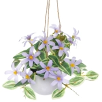 Цветочная композиция «Верона» 16см подвесная в горшке, сиреневые цветы