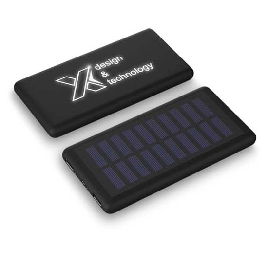 Портативное зарядное устройство SCX.design P30 на солнечных батареях с подсветкой