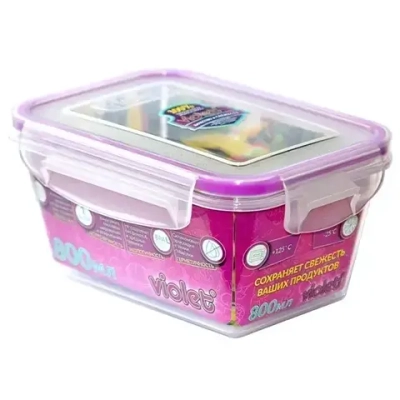 Контейнер герметичный прямоугольный 800 мл