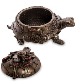 Veronese WS-1061 Статуэтка-шкатулка в стиле Стимпанк «Черепаха»