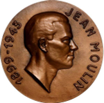 France, Jean Moulin Commemorative Medal, 1983