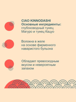 Влажный корм-лакомство для кошек Inaba Ciao Kinnodashi Тунец Магуро и тунец Кацуо с крабовыми палочками влажный корм для взрослых кошек 0,06кг. 5 упаковок