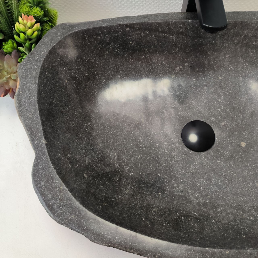Раковина из речного камня RS-63607 (70*48*16) 0124