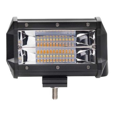 Светодиоды рабочего света LB 3030/72W Белый + оранжевый СТРОБОСКОП.