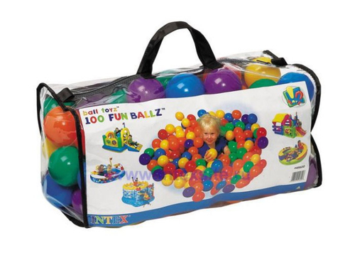 Цветные шарики для сухого бассейна Intex 6,5 см 100 шт.