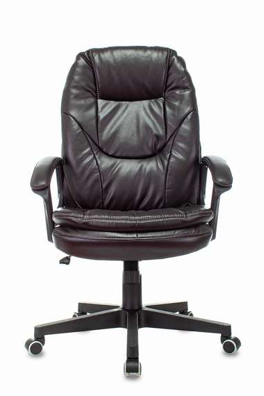 Кресло руководителя Бюрократ CH-868N темно-коричневый NE-15 эко.кожа крестов. пластик