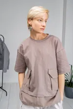 Футболка White Crow Tīshatsu Nairon бежевая