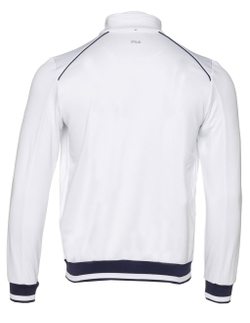 Детская теннисная толстовка Fila Jacket Ben Kids - White