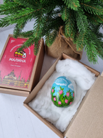 Фарфоровое пасхальное  яйцо "Весенний кролик"