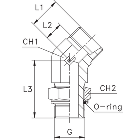 Штуцер FRG45 DL06 BSP 1/8 (корпус)