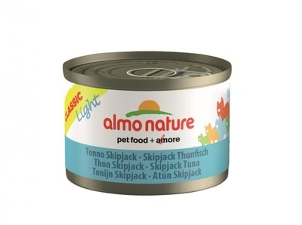 Almo Nature Набор 3 шт.по 50г Низкокалорийные Консервы для Кошек c Полосатым Тунцом (Classic Light Cat Skip Jack Tuna) 0,15 кг x 1 шт.