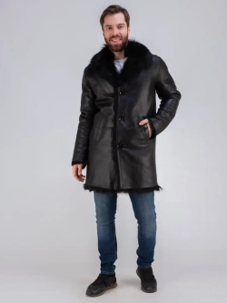 Дубленка натуральная зимняя с мехом тоскана