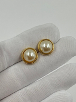 Серьги пусеты с «жемчугом»