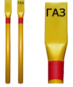 Столбик СОГ-1,8 для обозначения газопровода, желтый