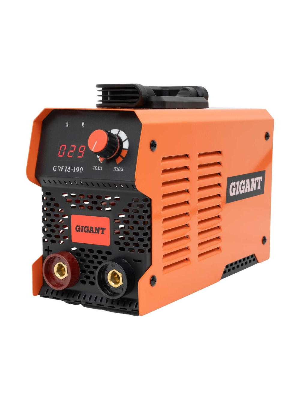 Инверторный сварочный аппарат (190 А; дисплей; кабель 2.5+1.5 м) Gigant GWM-190