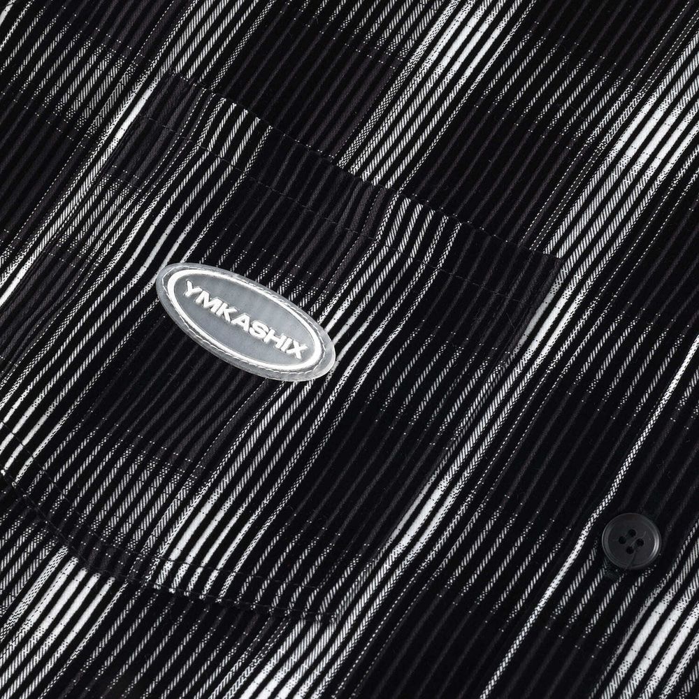 Рубашка YMKASHIX Velvet Tartan черная / белая