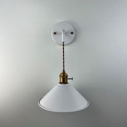 Бра С Подвесным Плафоном Braid Wall White By Imperiumloft