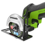 Шлифмашина угловая аккумуляторная Greenworks GD24UCS 24В Li-Ion d76 мм без АКБ и ЗУ (3402007)