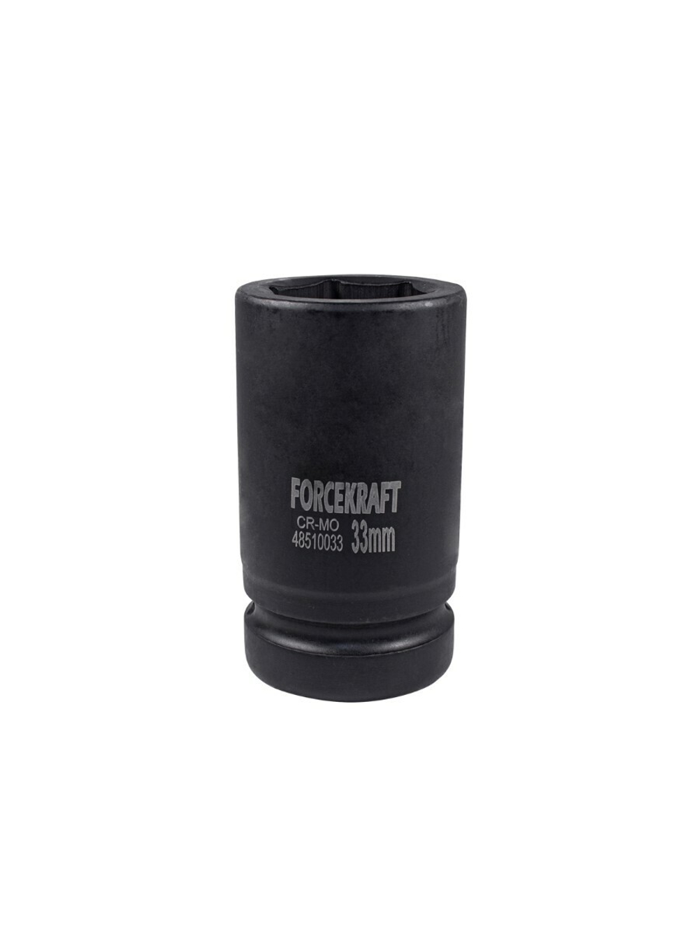 Головка ударная глубокая 1'', 33мм (6гр.) FORCEKRAFT FK-48510033
