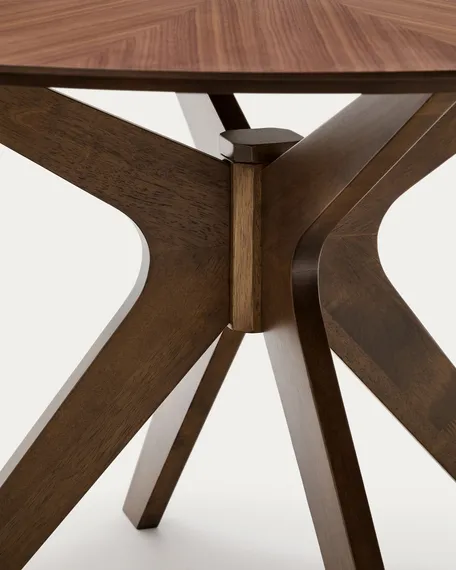 Стол Naanim Ø120 см из орехового шпона