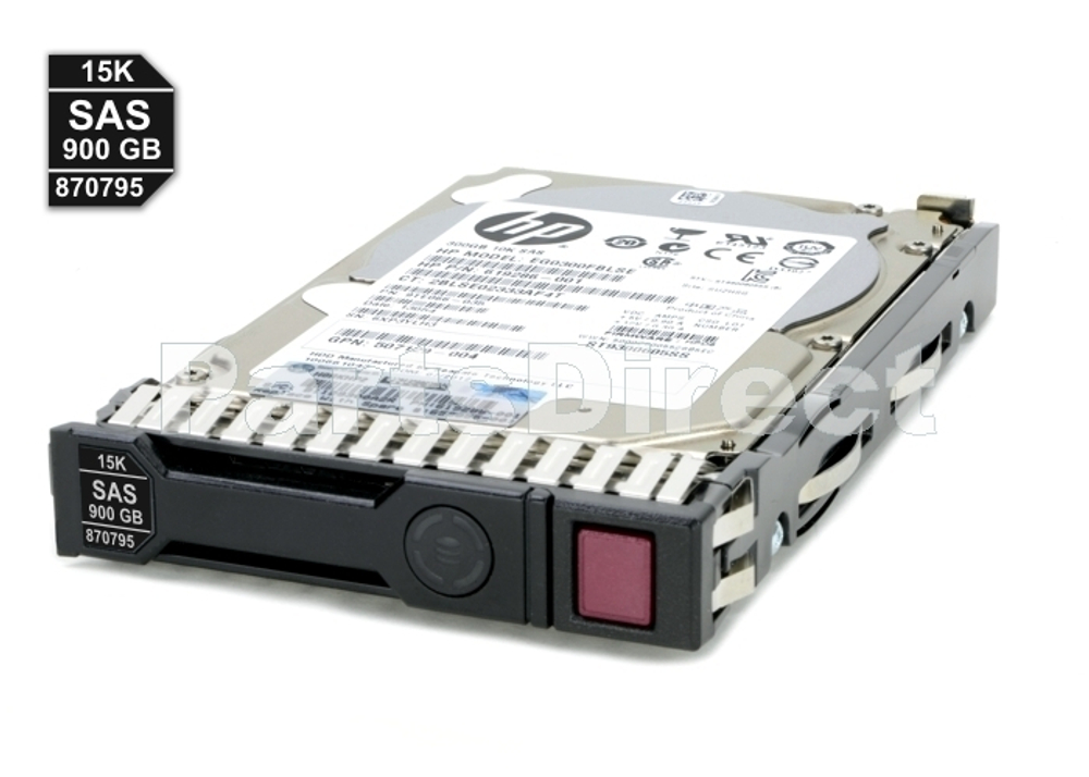 Жесткий диск HPE 870759-S21 HP G8-G10 900-GB 12G 15K 2.5 SAS