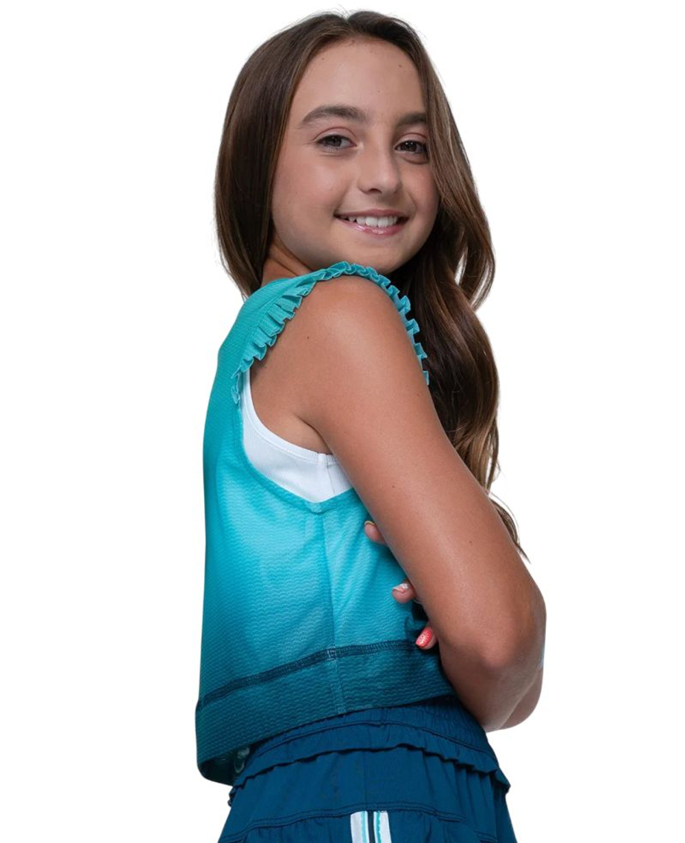 Футболка для девочки Lucky in Love Girls In It To Wink It - aquamarine