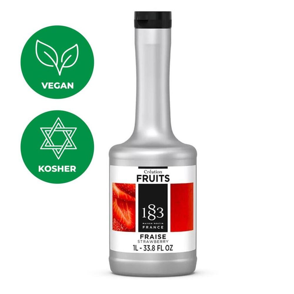 Пюре основа для напитков Клубника 1л 1883 Maison Routin