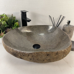 Раковина из речного камня RS-65259 48*45*15 0862