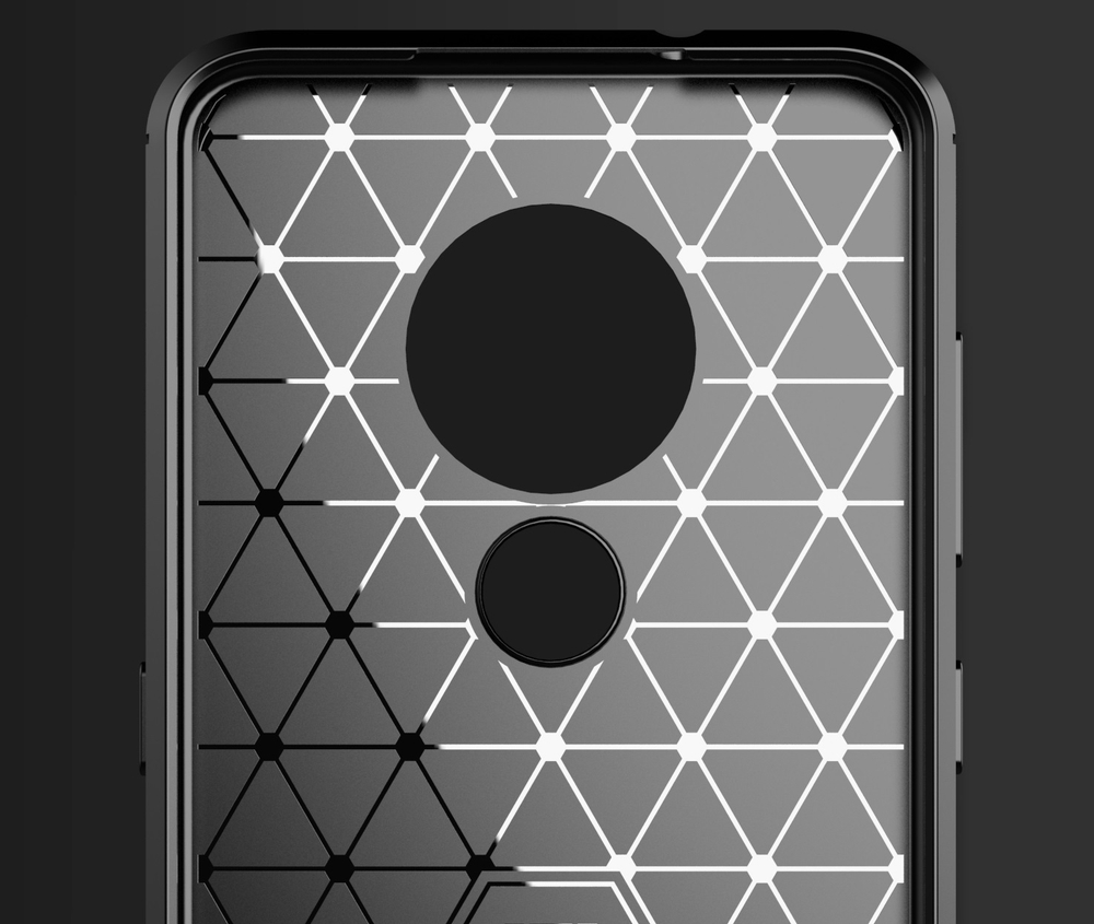 Чехол на Nokia 6.2 (7.2) цвет Gray (серый), серия Carbon от Caseport