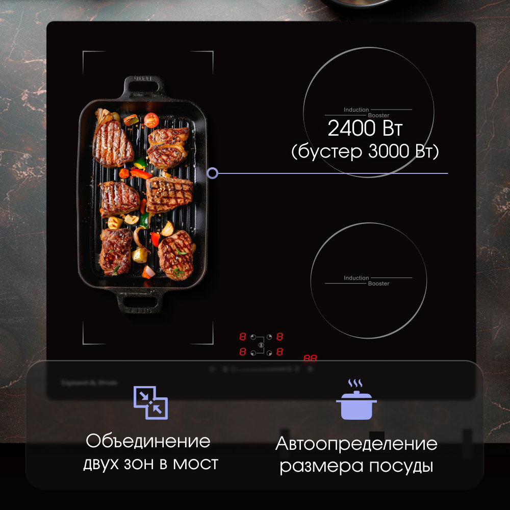 Стеклокерамическая варочная панель Zigmund & Shtain CI 46.6 B