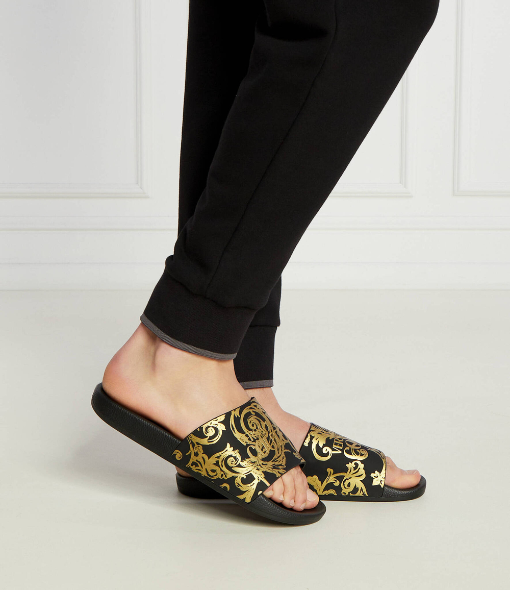 Шлепанцы Versace Jeans Couture - черный(76YA3SQ4ZS365)