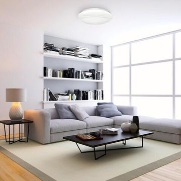 7686/ELN PALE SN 204 Светильник пластик/белый LED 76Вт 3000/4000/6000К D480 IP43 CCT HIMAR