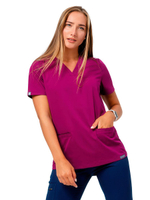 Топ медицинский женский INDIFORM OLIVIA, бордовый, 46