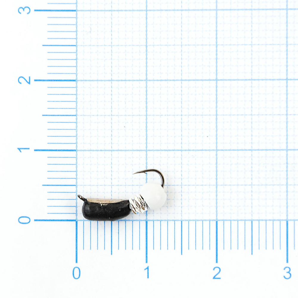 Мормышка Владимирская 613 "Гвоздик Тандем Зефир", 3мм, 1гр (10шт/уп)