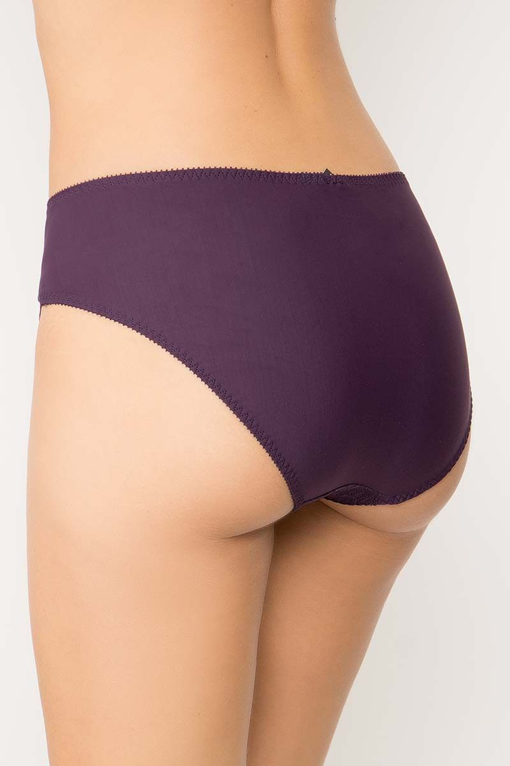 Трусы-макси Tosca с вышитыми вставками (Размер: 50) (Цвет: фиолетовый)