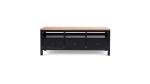 Тумба под ТВ - аналог IKEA HEMNES / ХЕМНЭС/ ХЕМНЕС / КЫМОР / ИКЕА 148х57х47 см, черный/светло-коричневый